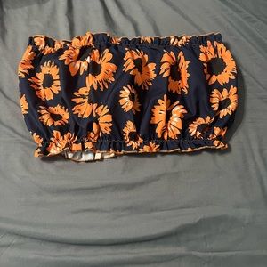 Sunflower tube top